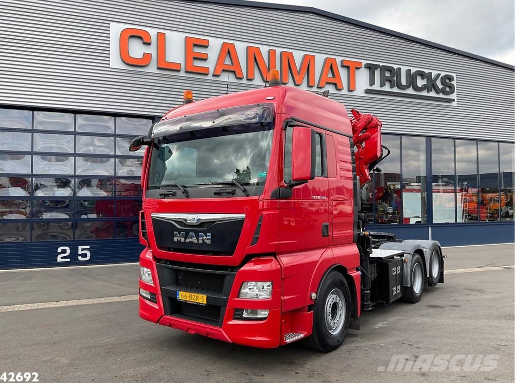 MAN TGX 28.440 Euro 6 Fassi 23 Tonmeter laadkraan + Fl Mobiilinosturit