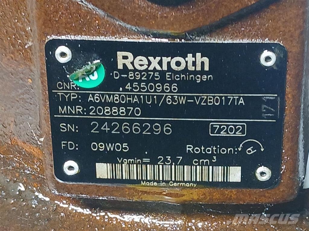CNH 4550966-Rexroth A6VM80-Drive motor/Fahrmotor Hydraulika