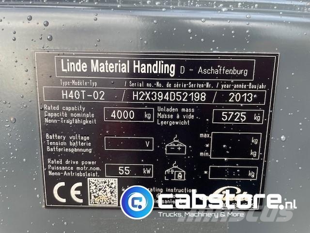 Linde H40T-02 EVO Forklift - LPG / Gas - 6 Cylinder - Y LPG gaffeltrucks
