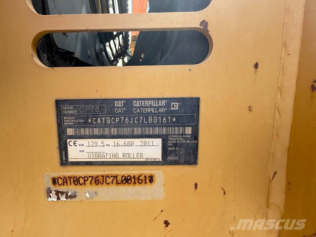 CAT CP 76 Οδοστρωτήρες μονού κυλίνδρου