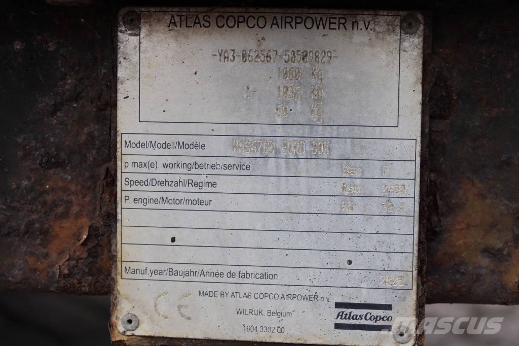 Atlas Copco XAS 67 DD Kompresorji
