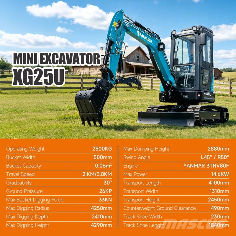 Shanding XG 25 U Raupenbagger