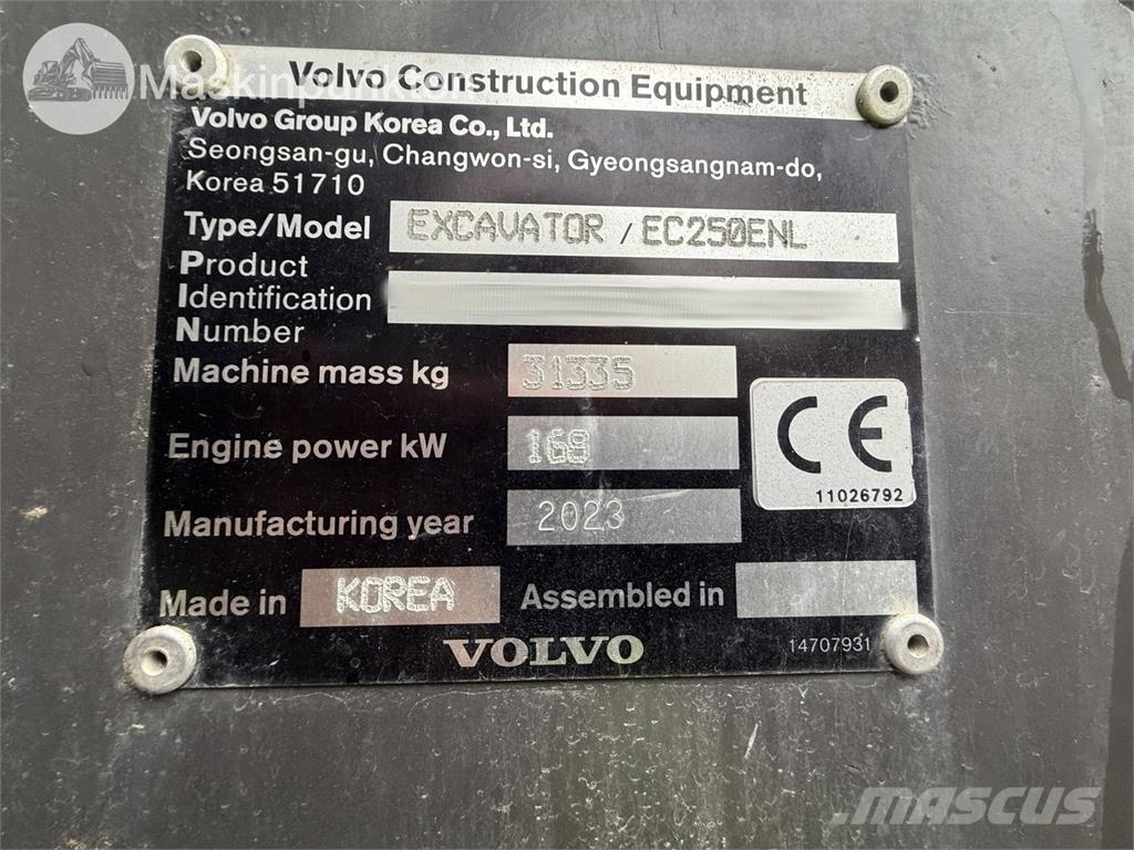 Volvo Ec250 NL Bagri goseničarji