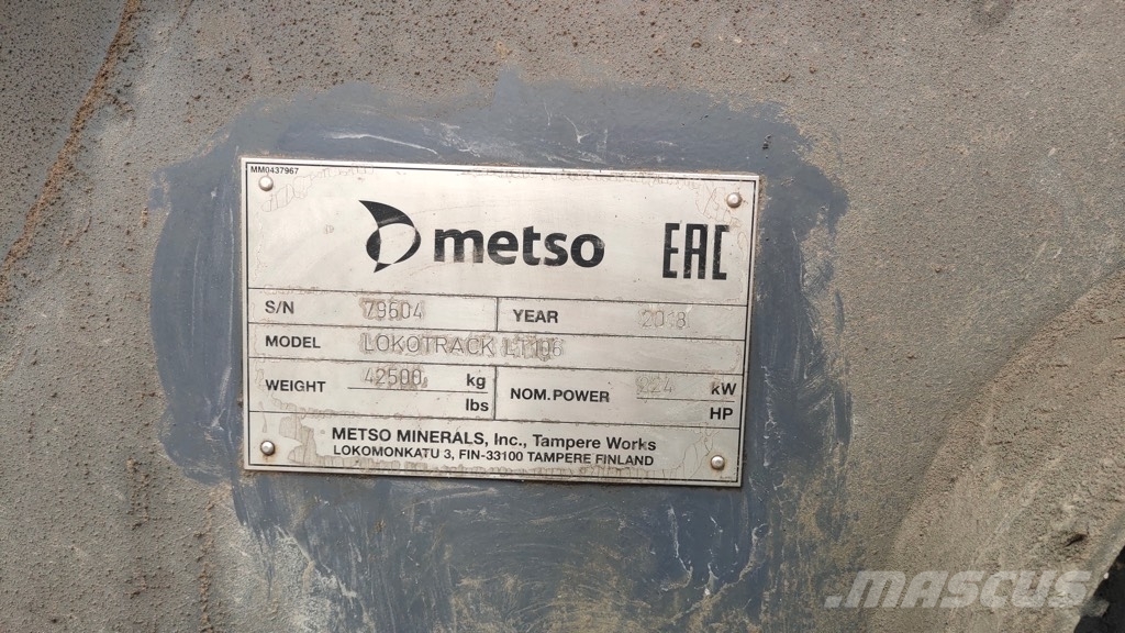 Metso LT 106 Portable Jaw Crusher 이동식 분쇄기