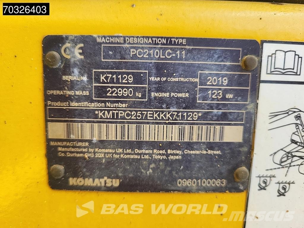 Komatsu PC210 LC-11 Kāpurķēžu ekskavatori