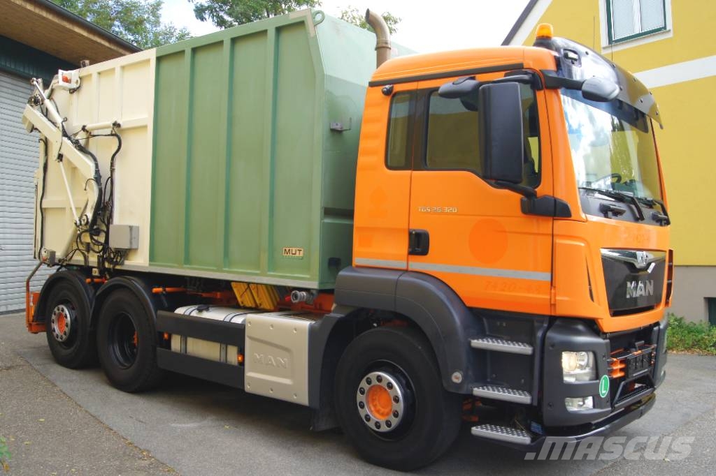 MAN TGS 26.320 BL 6x2-2/ MUT Glassammelwagen/Euro 6 مركبات الأغراض العامة