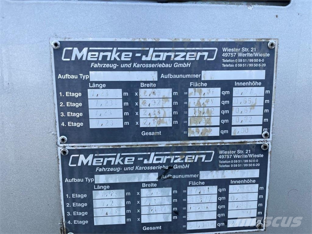 DAF FAR XF 105.510 preprava zvierat 6x2 retarder autom Camiones de ganado