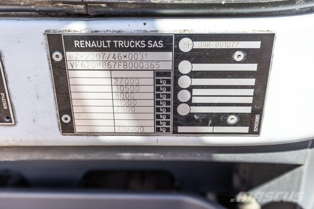 Renault D26.320-6x2+DHOLLANDIA 2T. Camiones con caja de remolque
