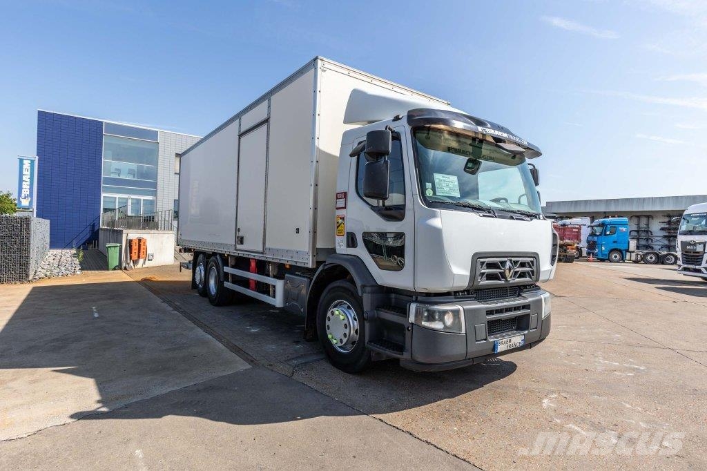 Renault D26.320-6x2+DHOLLANDIA 2T. Camiones con caja de remolque