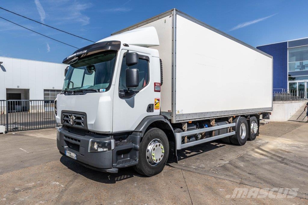 Renault D26.320-6x2+DHOLLANDIA 2T. Camiones con caja de remolque