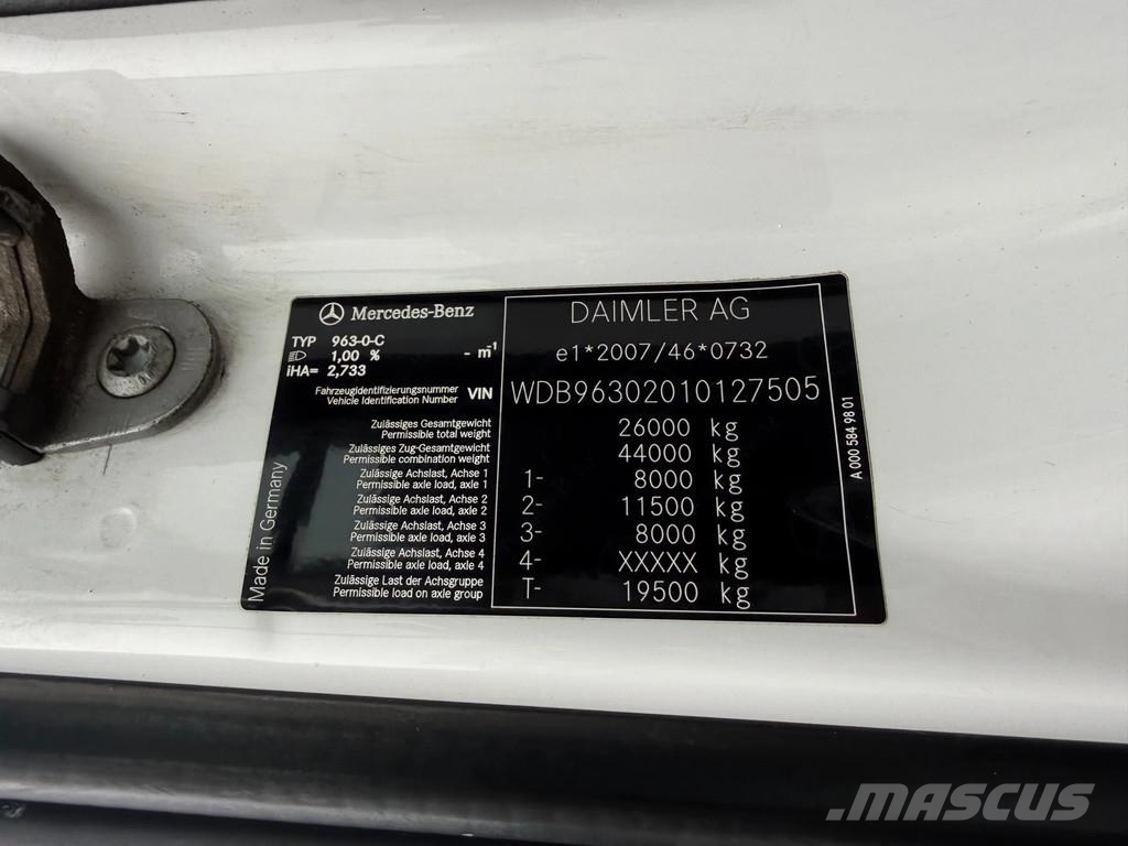 Mercedes-Benz Antos 2640 6x2 Euro 6 – Schuifzeil – Schuifdak – B Kofferaufbau