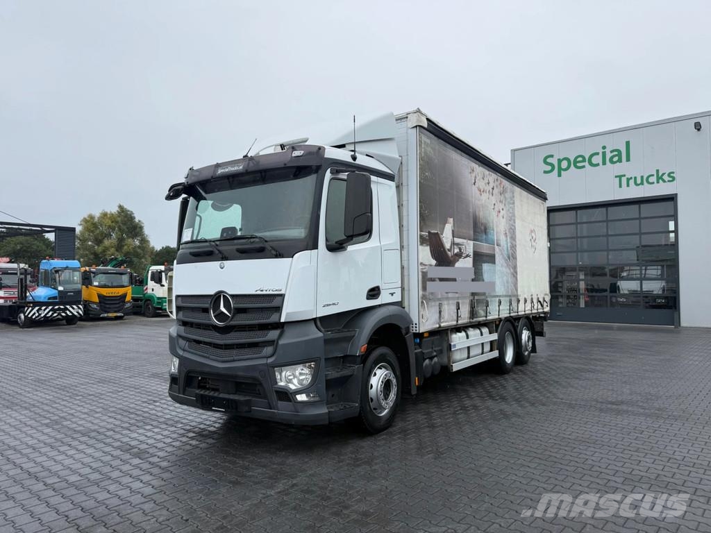 Mercedes-Benz Antos 2640 6x2 Euro 6 – Schuifzeil – Schuifdak – B Kofferaufbau