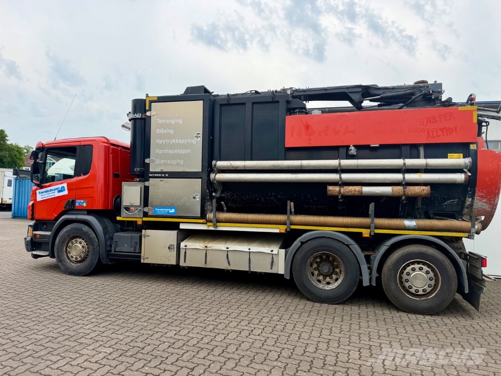 Scania P 450 6x2 E 6 mit DISAB DL 10 Vacturion Saug- und Druckwagen