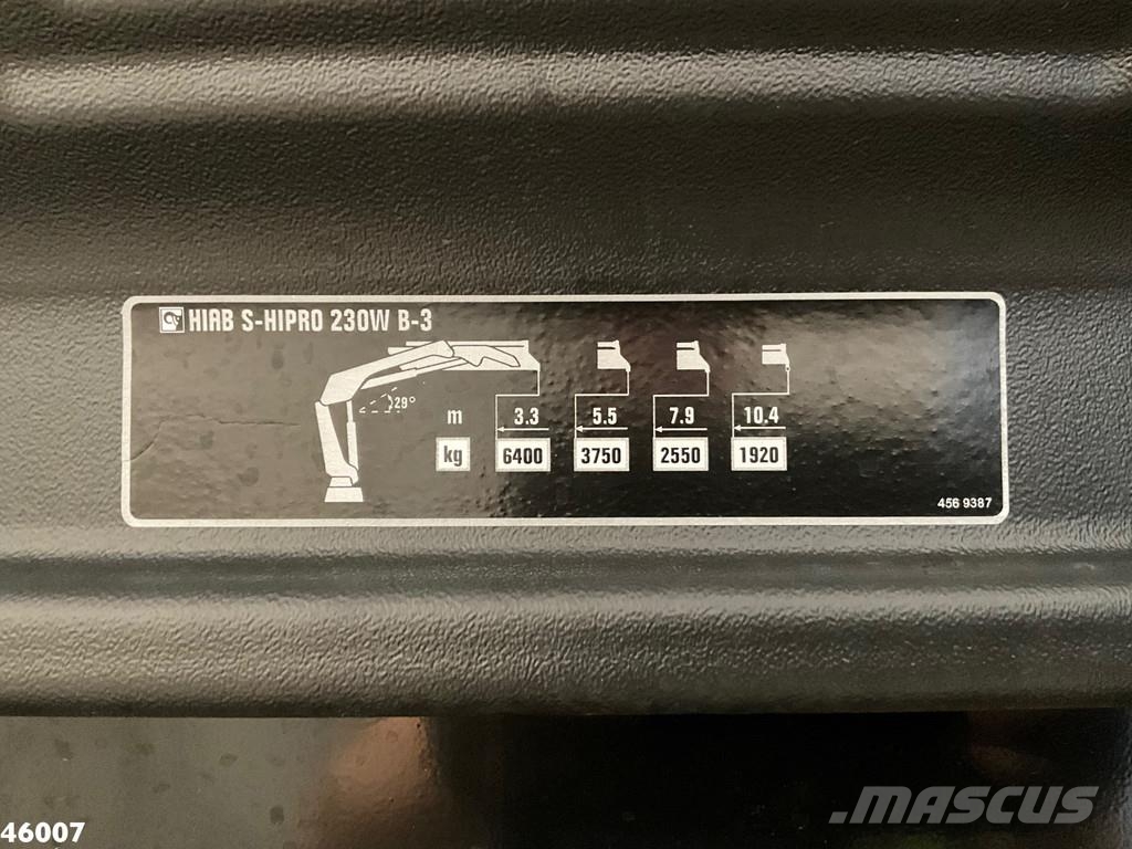 DAF FAG XD 220 Hiab 23 Tonmeter laadkraan FULL ELECTRI Šiukšliavežės