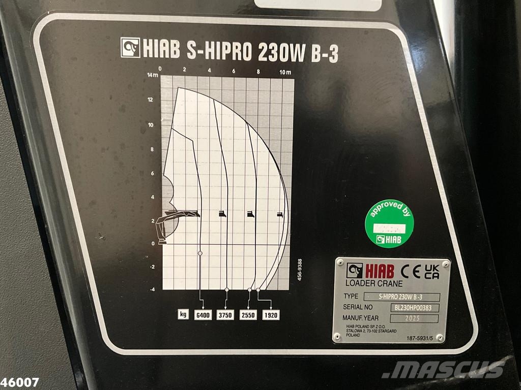 DAF FAG XD 220 Hiab 23 Tonmeter laadkraan FULL ELECTRI Šiukšliavežės