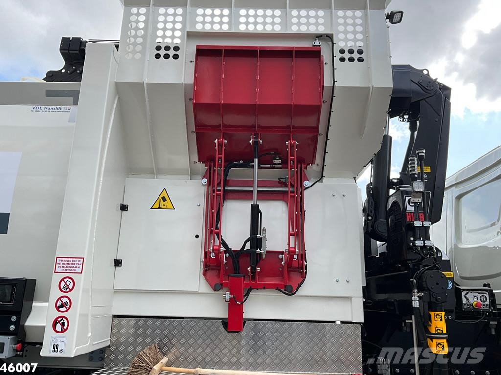DAF FAG XD 220 Hiab 23 Tonmeter laadkraan FULL ELECTRI Šiukšliavežės