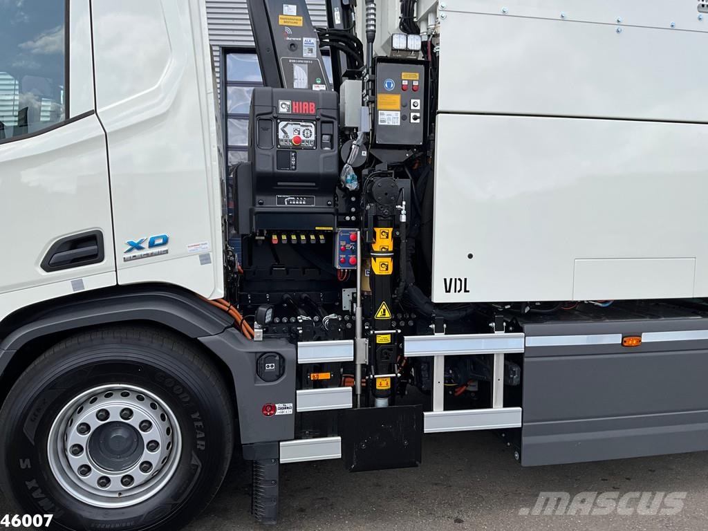 DAF FAG XD 220 Hiab 23 Tonmeter laadkraan FULL ELECTRI Šiukšliavežės