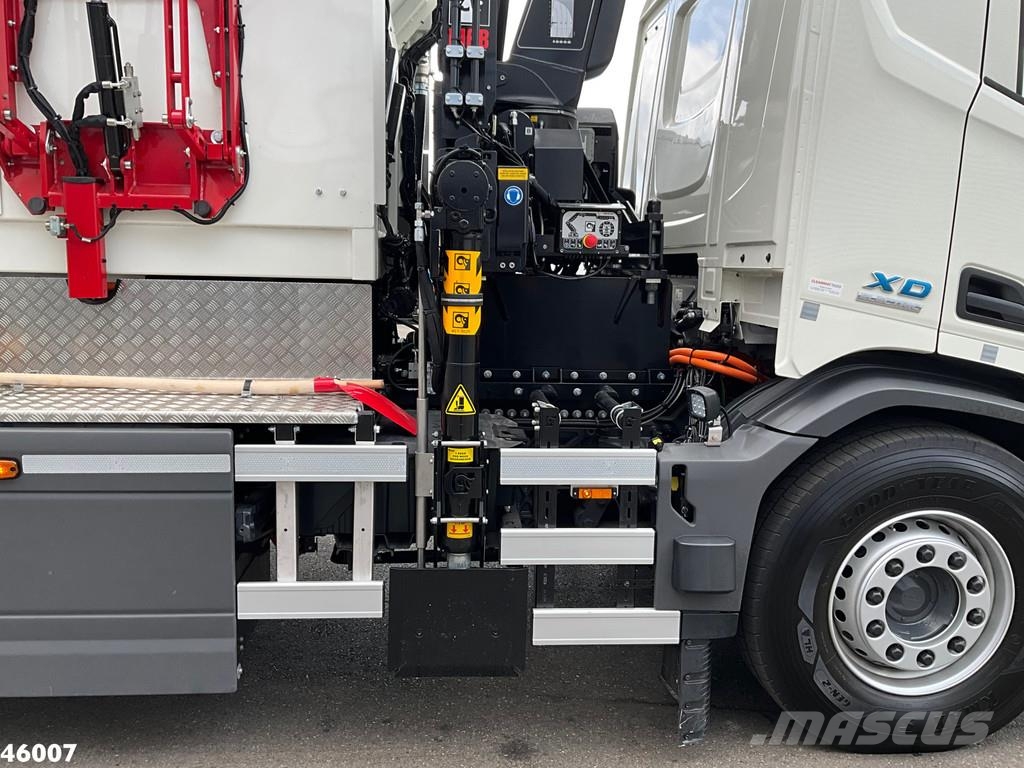 DAF FAG XD 220 Hiab 23 Tonmeter laadkraan FULL ELECTRI Šiukšliavežės