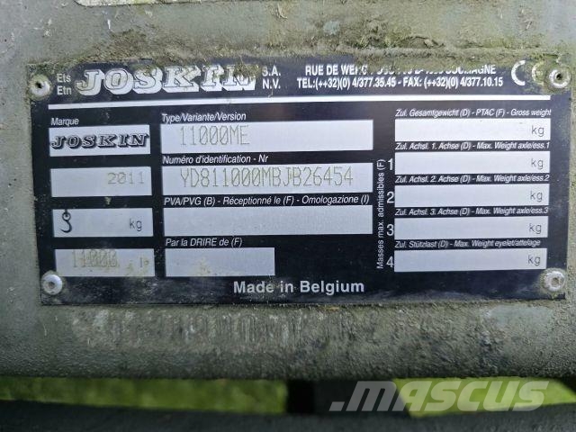 Joskin Modulo 2 lietevaunu + Joskin pendislide 120/48ps2 Mineraalväetise laoturid