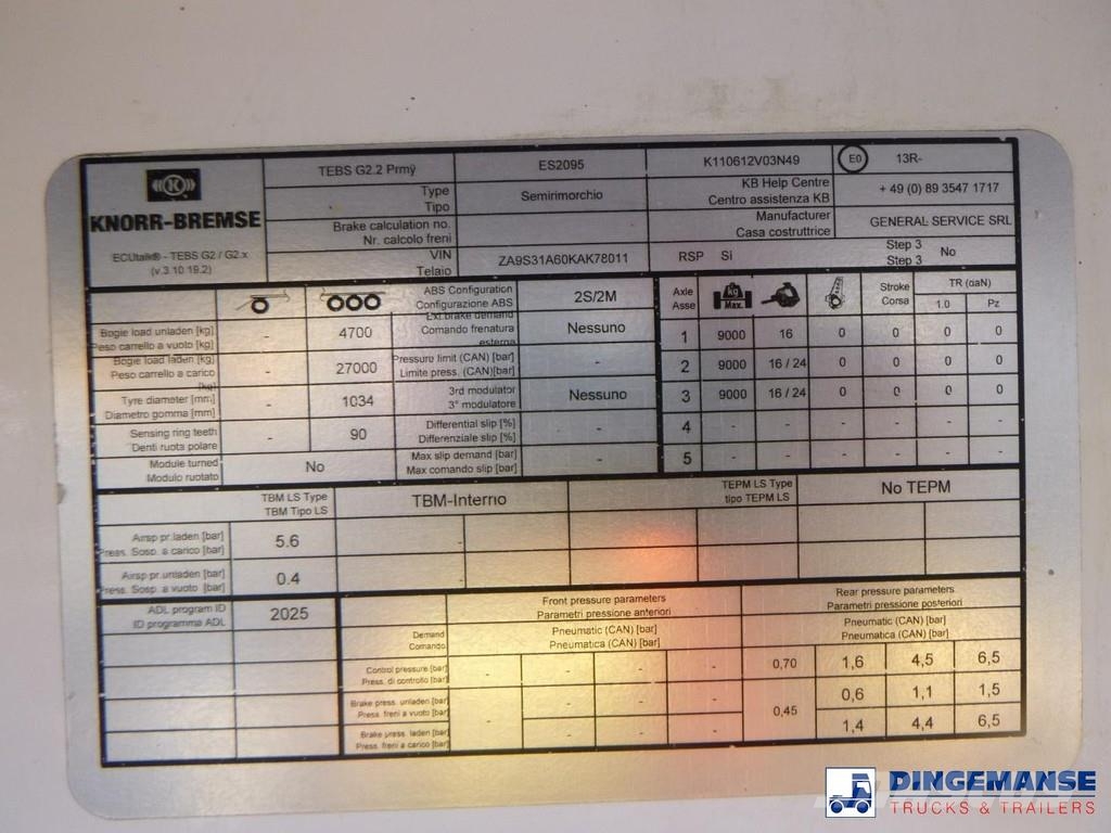 GS Powder tank alu 31 m3 / 1 comp Autocisternas
