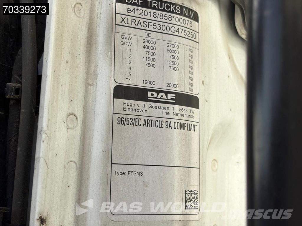 DAF XG 480 6X2 BDF Lift-achse Full Air suspension Auto Demountable trucks