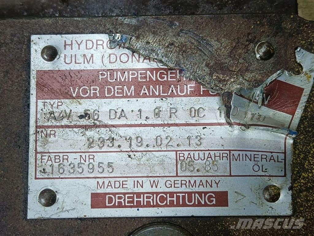 Hydromatik A4VG56DA1.0R0C10C10-Drive pump/Fahrpumpe/Rijpomp Hidraulice