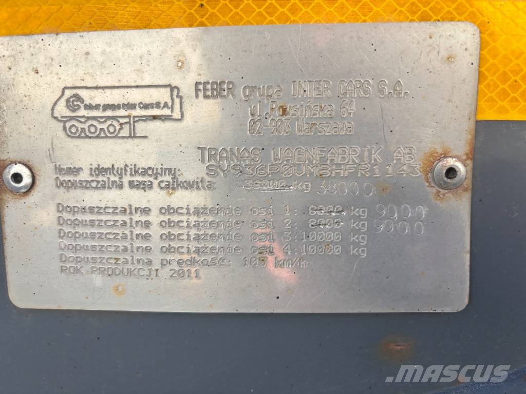 TRANÅSVAGNEN TW-36 Växelflak-/Containersläp