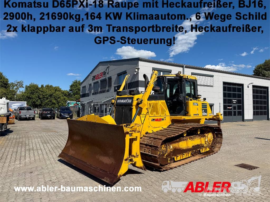 Komatsu D65PXI-18 mit Heckaufreißer GPS Μπουλντόζες με ερπύστριες