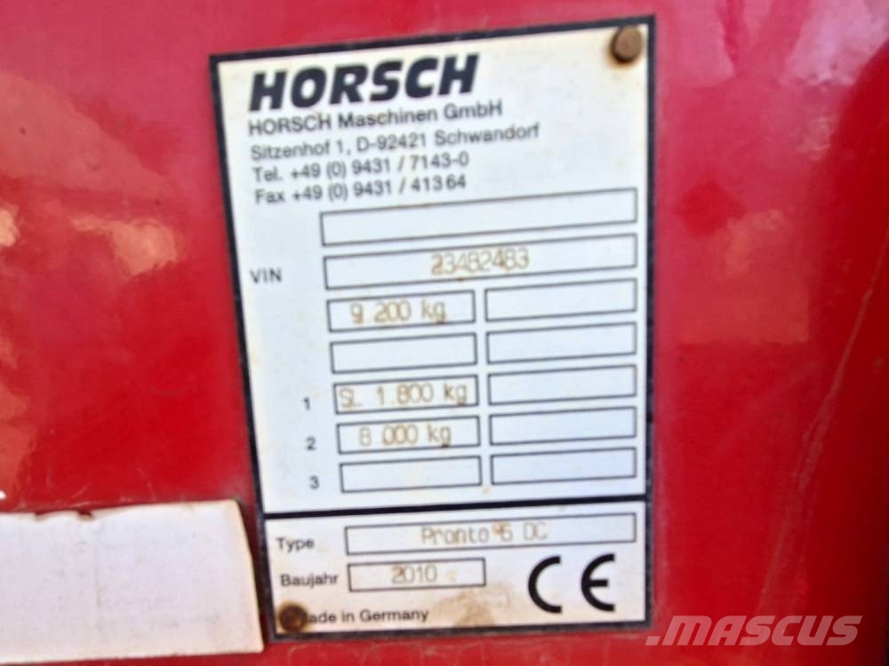 Horsch Pronto 6 DC Seminatrici combinate