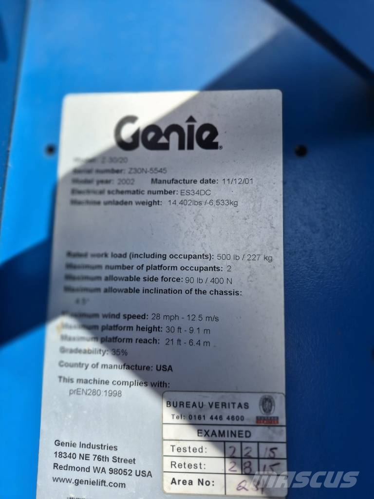 Genie Z 30/20 N Plataforma de trabajo articulada