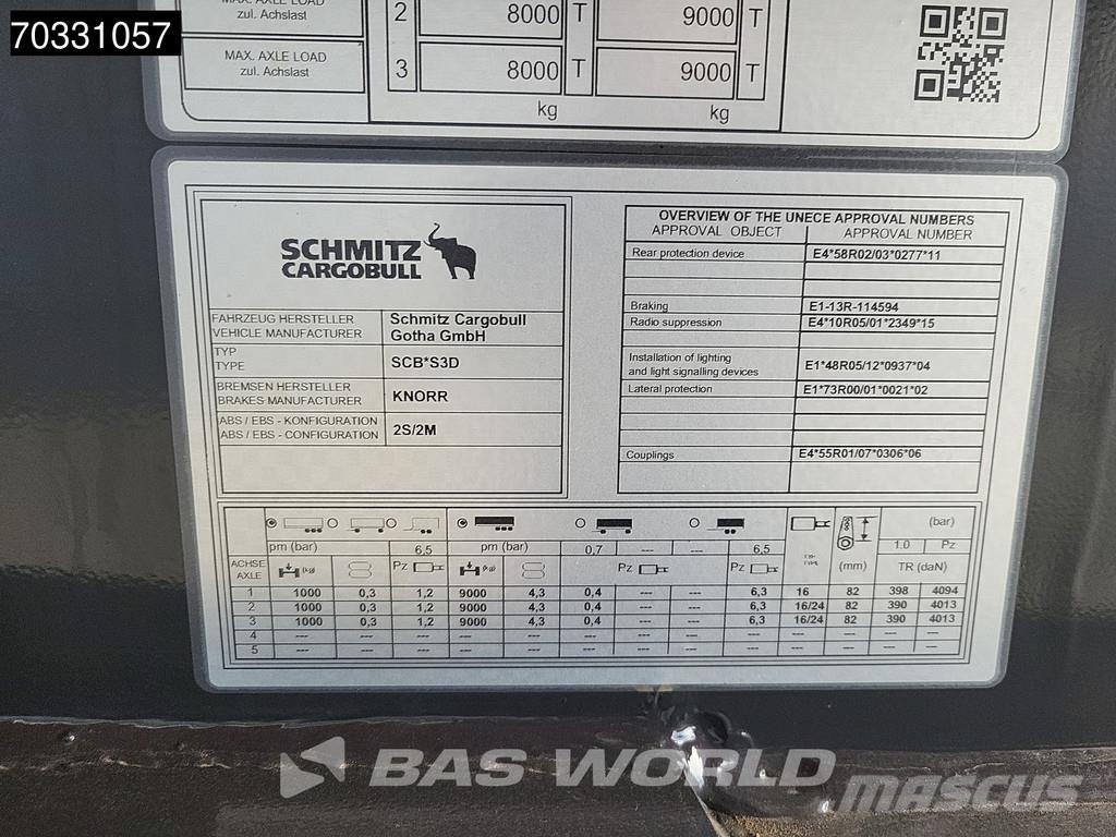Schmitz Cargobull SCB*S3D Lift Axle Cramaro 티퍼 세미 트레일러