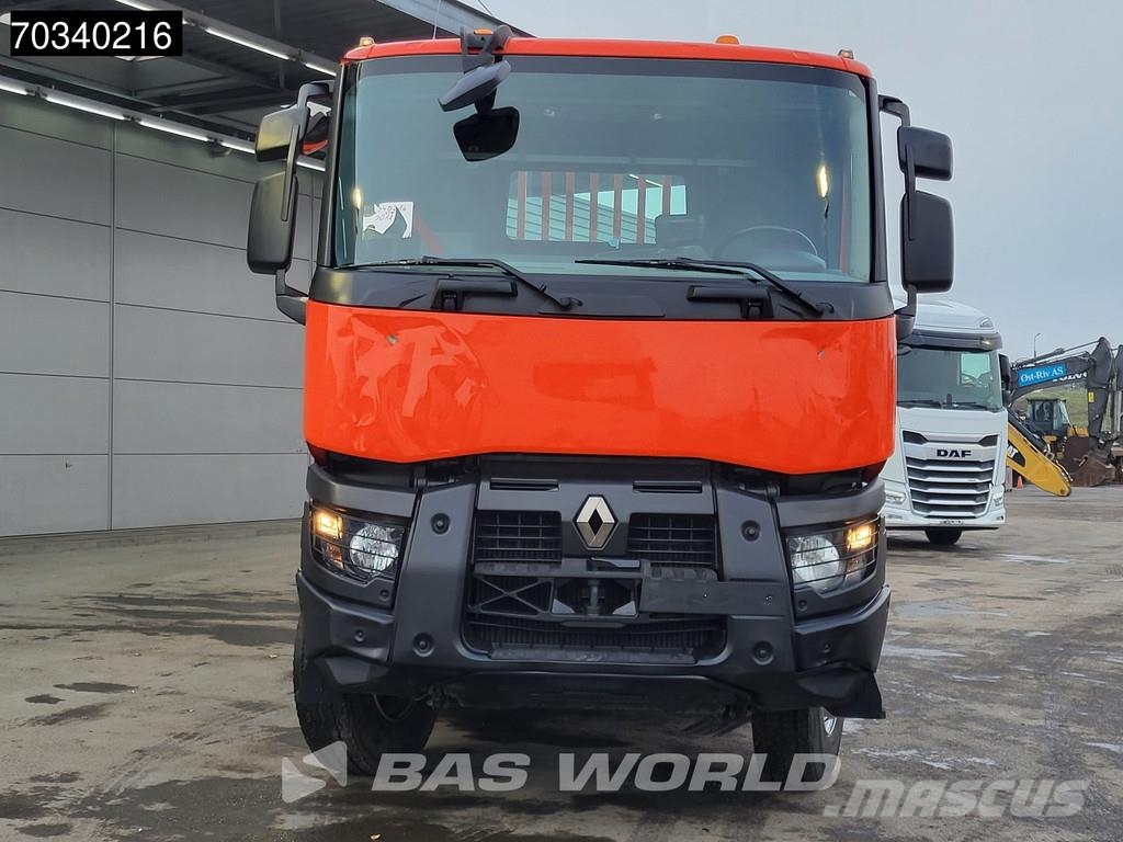 Renault C 430 8X4 Full Steel Big-Axle Automatic Euro 6 Platte bakwagens