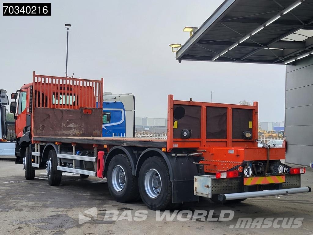 Renault C 430 8X4 Full Steel Big-Axle Automatic Euro 6 Platte bakwagens