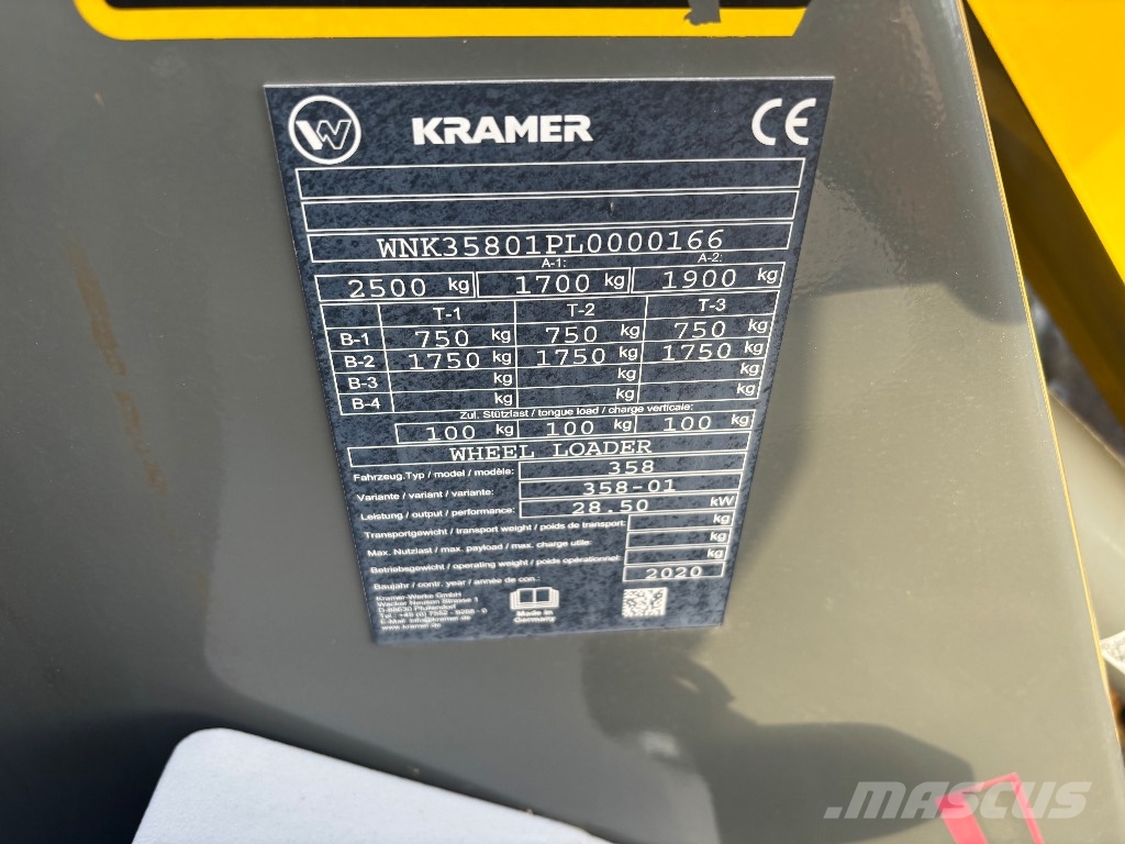 Kramer 5040 / 2 kauhaa, Piikit, Stage V Pyöräkuormaajat