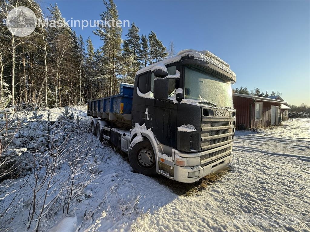 Scania R164Gb 6X2 Avkort Hákový nosič kontejnerů
