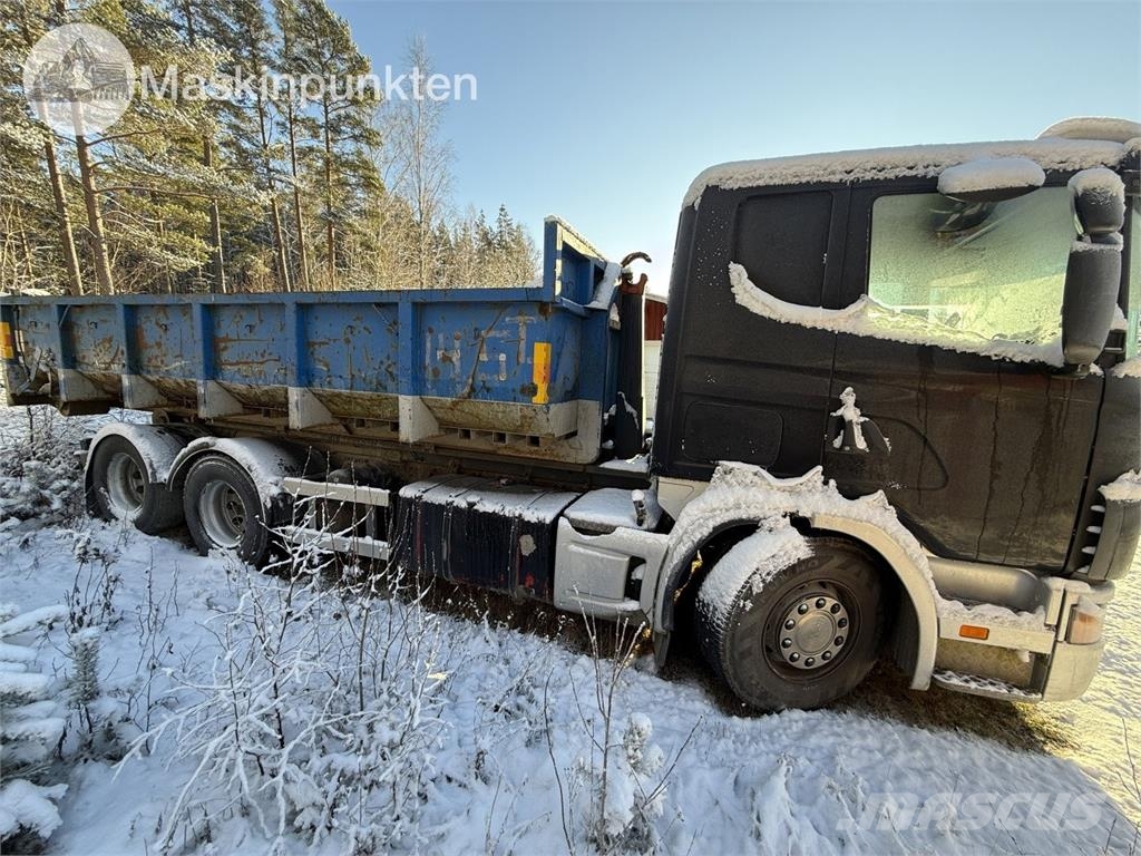 Scania R164Gb 6X2 Avkort Hákový nosič kontejnerů