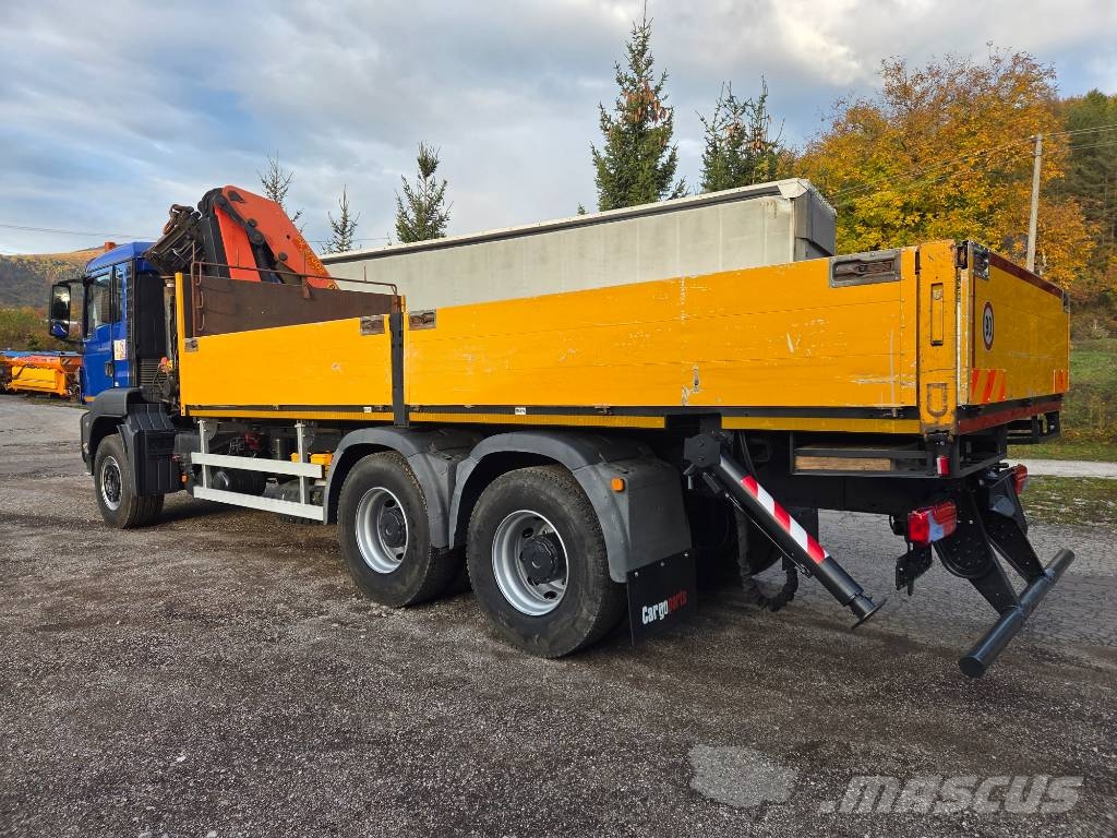 MAN TGS 26.440 6x4 + PALFINGER PK27002 شاحنات مسطحة/مفصلية الجوانب