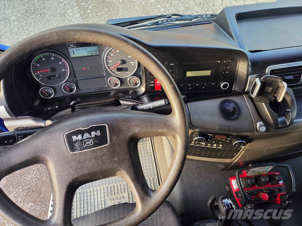 MAN TGS 26.440 6x4 + PALFINGER PK27002 شاحنات مسطحة/مفصلية الجوانب