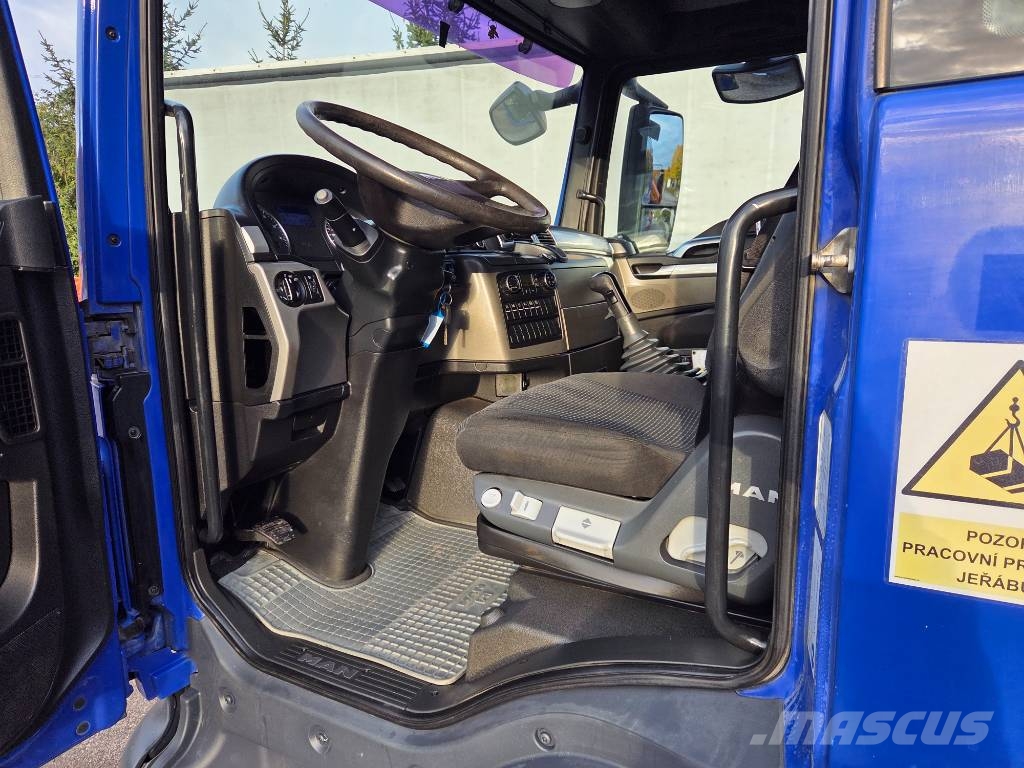 MAN TGS 26.440 6x4 + PALFINGER PK27002 شاحنات مسطحة/مفصلية الجوانب