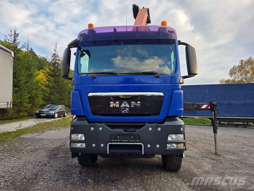 MAN TGS 26.440 6x4 + PALFINGER PK27002 شاحنات مسطحة/مفصلية الجوانب