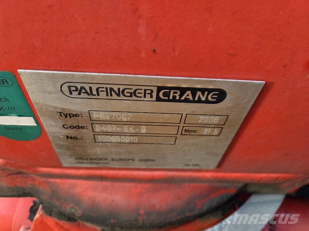 MAN TGS 26.440 6x4 + PALFINGER PK27002 شاحنات مسطحة/مفصلية الجوانب