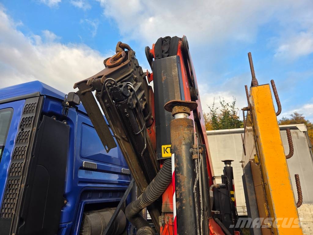 MAN TGS 26.440 6x4 + PALFINGER PK27002 شاحنات مسطحة/مفصلية الجوانب