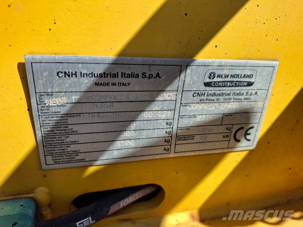 New Holland W 60 B TC | 2014 لوادر بعجل