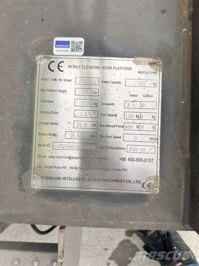 Zoomlion ZS 1212 DC-LI Platforme foarfeca