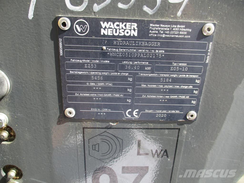 Wacker Neuson EZ 53 Excavadoras sobre orugas