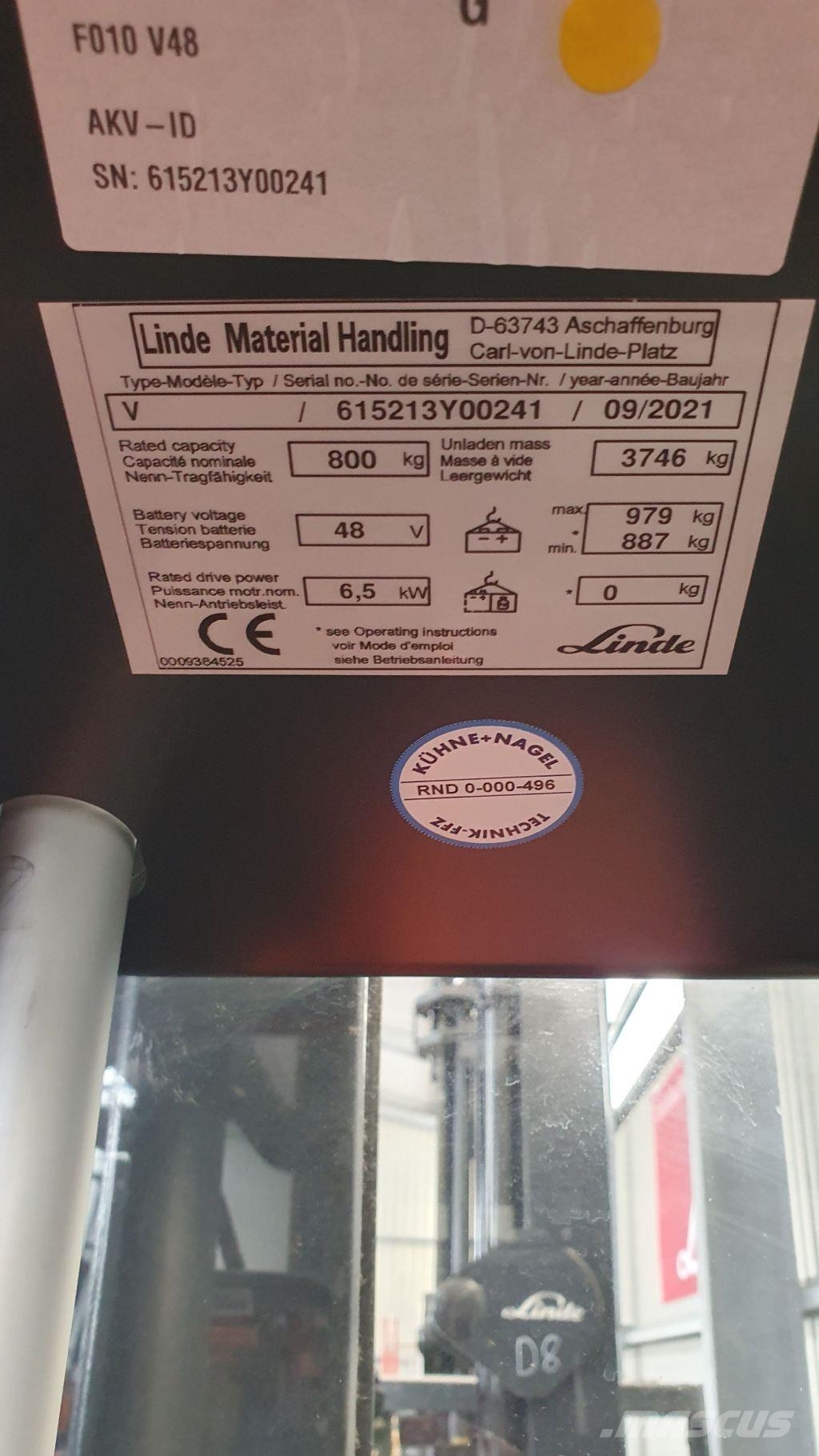 Linde V48 معدات الرفع عالي المستوى