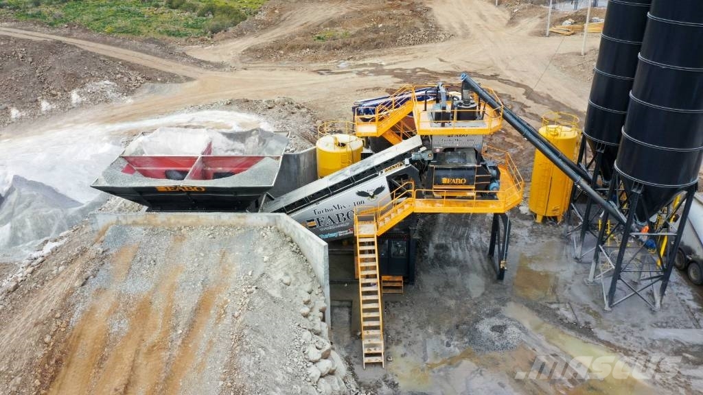 Fabo Mobile Betonmischanlage 100 m3/h Betonin valmistusasemat