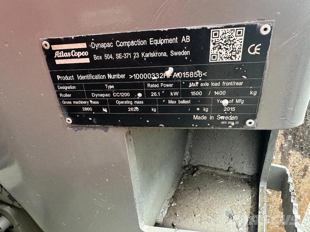Dynapac CC1200 , CE, 1320 HOURS مداحل ثنائية الاسطوانة