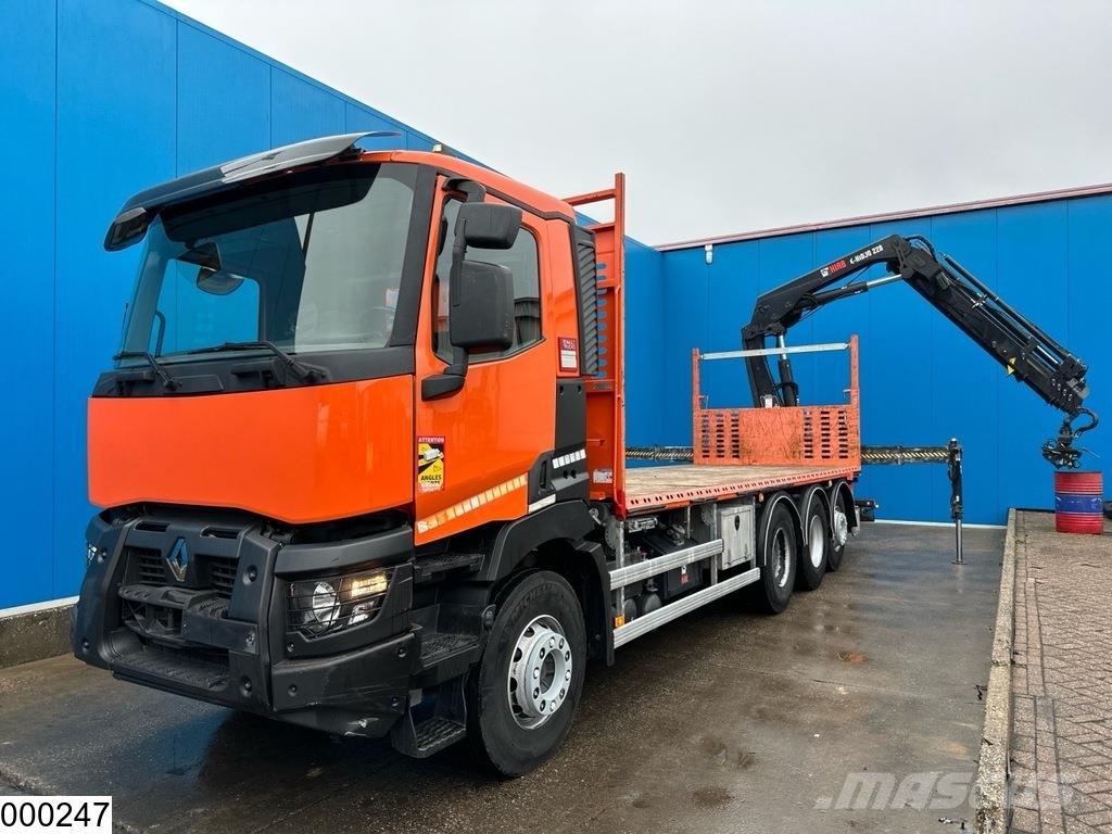 Renault C 430 8X4, EURO 6, HIAB, X-HIDUO 228 E-5 Ciężarówki typu Platforma / Skrzynia