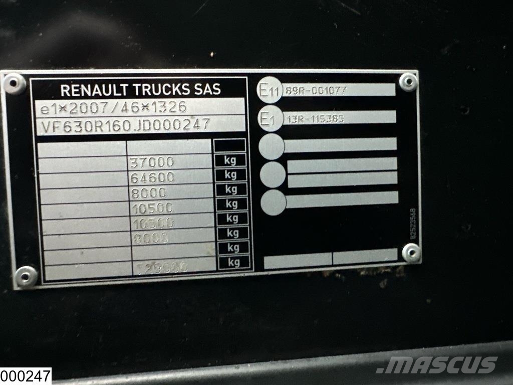 Renault C 430 8X4, EURO 6, HIAB, X-HIDUO 228 E-5 Ciężarówki typu Platforma / Skrzynia
